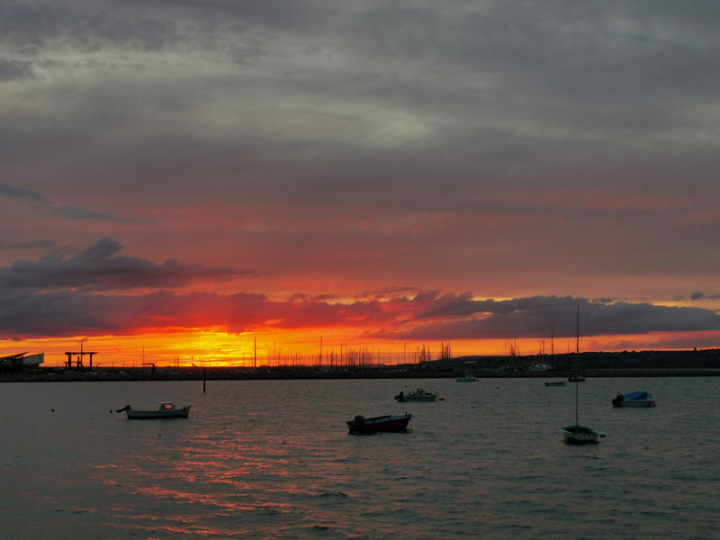 Sunset over Weymouth